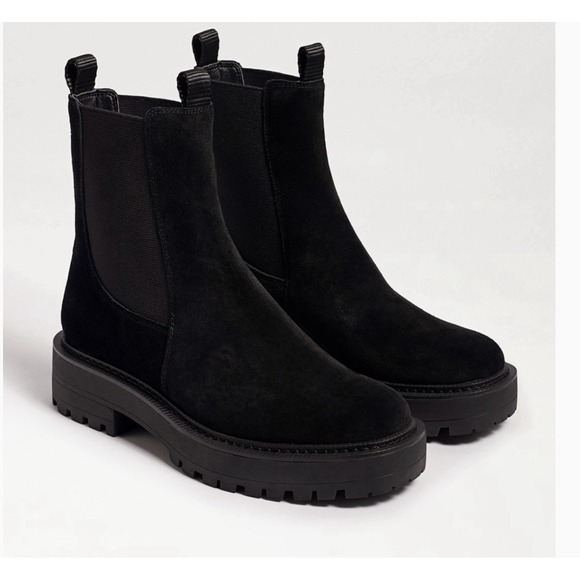 Sincerely Jules Womens 9.5M Chelsea Boots Black Platform - Picture 1 of 9